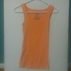 × neon orange faded glory tank top ×
